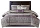 Olliix by Madison Park Rhapsody 7 Piece Purple King Jacquard Comforter Set-0