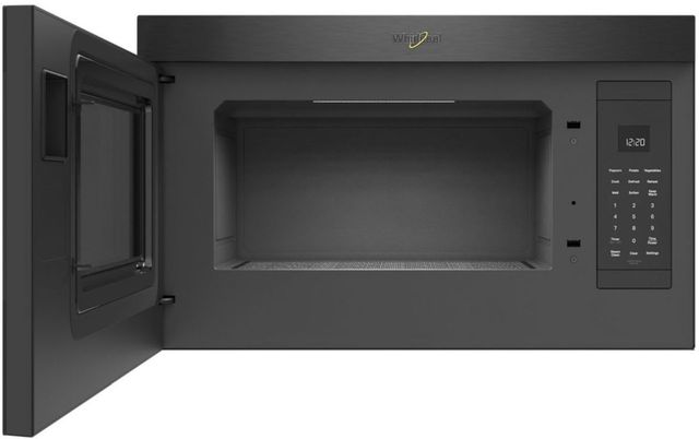 Whirlpool® 1.1 Cu. Ft. Black Stainless Steel Over The Range Microwave -1