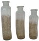 A & B Home 3-Piece Mitchell Beige/Gold Vase-0