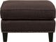 Elements International Erica Heirloom Chocolate Ottoman-1