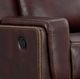 Elements International Panther Neono Brown Manual Reclining Loveseat-2