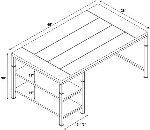 Linon Austin Brown Desk-2