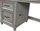 aspenhome® Caraway Aged Slate Pedestal Desk and Return-2