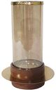 A & B Home Sebastian Brown Small Hurricane Candle Holder-1