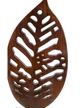 A & B Home 2-Piece Brown Intrinsic Leaf Statuary Set-2