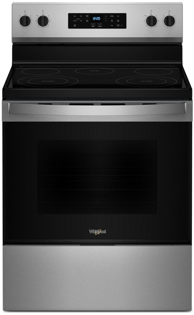Whirlpool® 30" Stainless Steel Freestanding Electric Range