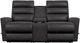 La-Z-Boy® Liam Espresso Leather Manual Wall Reclining Loveseat with Console-1
