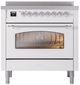 Ilve® Nostalgie II Series 36" White Pro Style Induction Range-0