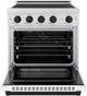 ZLINE Autograph Edition Paramount 30" Stainless Steel Pro Style Induction Range with White Matte Door & Matte Black Accents-1