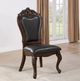 Furniture of America® Manzanita Black/Dark Cherry Side Chair-1