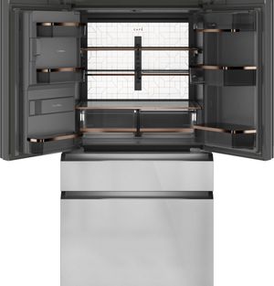 Café 36 in. 22.3 Cu. Ft. Platinum Glass Counter Depth French Door Refrigerator