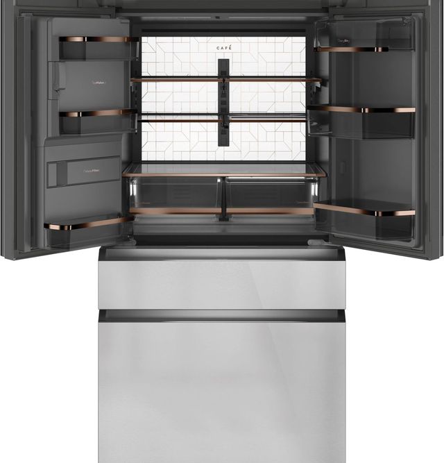 Café™ 36 in.  22.3 Cu. Ft. Platinum Glass Counter Depth French Door Refrigerator-2