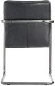 Moe's Home Collection Ansel 2-Piece Black Leather Dining Arm Chair Set-3