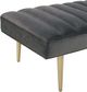 TOV Furniture Jax Grey Velvet Bench-2