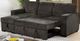 Furniture of America® Ines 2-Piece Dark Gray L-Shaped Pullout Sleeper Sectional and Reversible Chaise-1