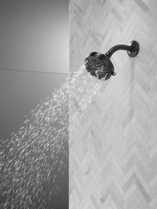 Peerless Universal Showering Components Matte Black 5-Setting Shower Head-3