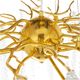 A & B Home Clear/Gold Chandelier with Strands and Droplet-5