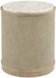 Hammary® Hidden Treasures White Marble Top Round End Table with Brown Base-0