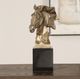 Uttermost® Chiseled Horse Bust Black/Gold Sculpture-1