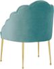 TOV Furniture Daisy Petite Sea Blue Velvet Chair-1