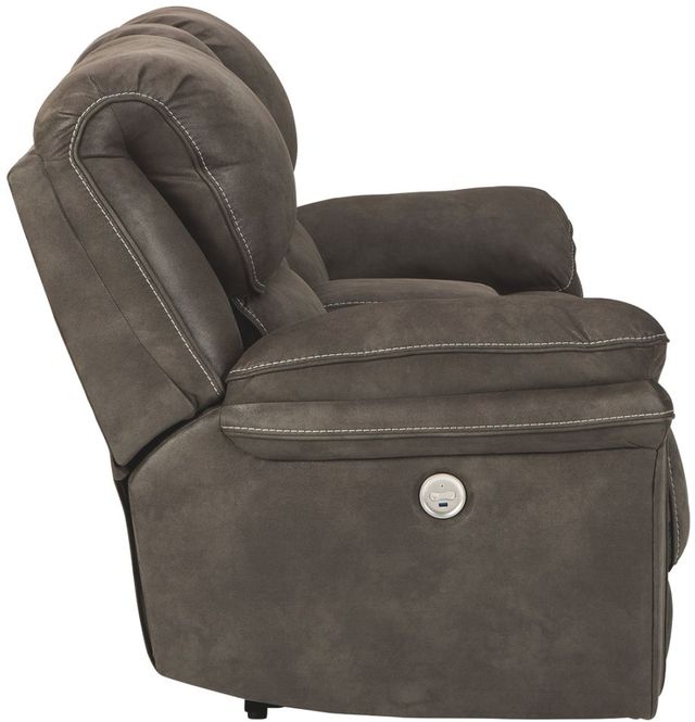 Benchcraft® Trementon Graphite Power Reclining Loveseat with Console-4