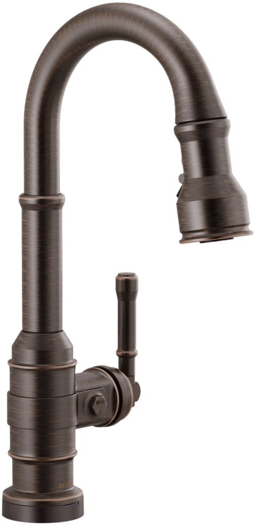 Delta Broderick® Venetian Bronze Single Handle Bar/Prep Faucet with Touch2O® Technology -0
