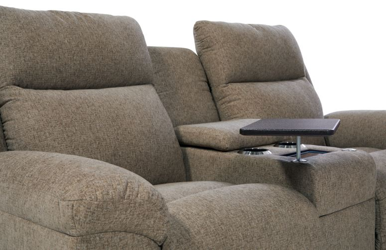 La-Z-Boy® Joel Pewter Power Reclining Loveseat with Console