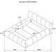 Coaster® Wilshire Gray California King Upholstered Panel Bed-4