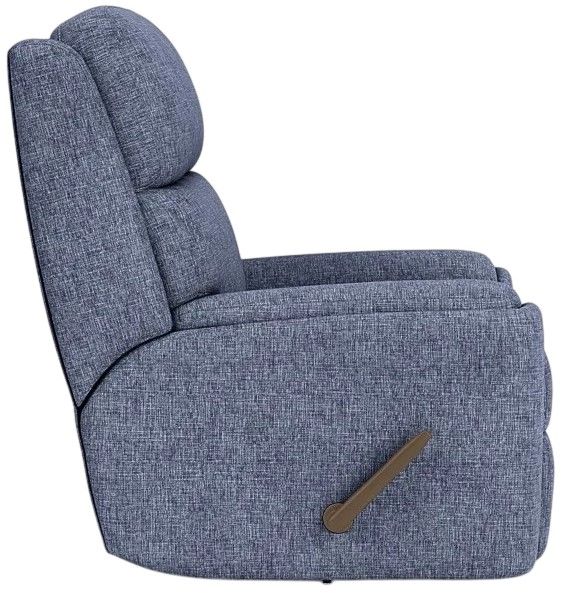 Flexsteel® Rio Blue Indigo Swivel Gliding Recliner-2