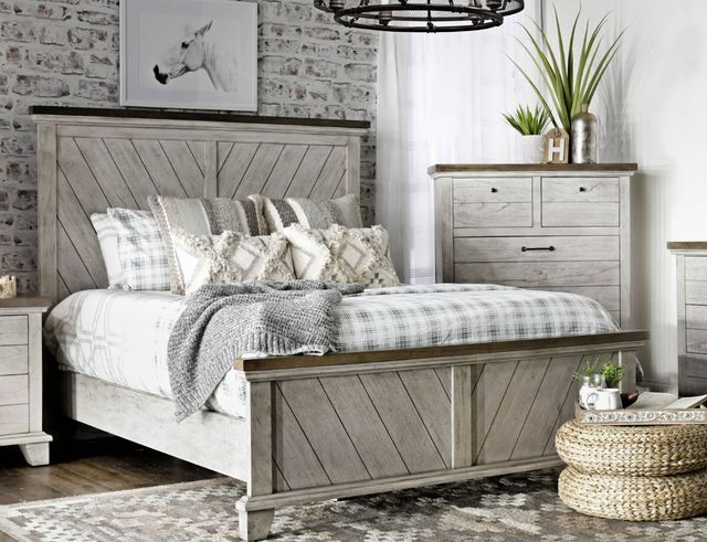 Steve Silver Co. Bear Creek Honey/White Smoke 66" Dresser-1