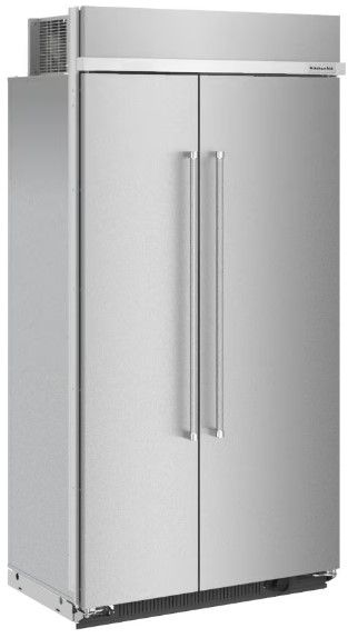 KitchenAid® 42 in. 25.5 Cu. Ft. PrintShield™ Finish Stainless Steel Built In Counter Depth Side-by-Side Refrigerator -1