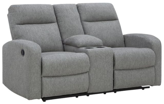 Signature Design by Ashley® Moreau Place Sterling Double Manual Reclining Loveseat with Console-0