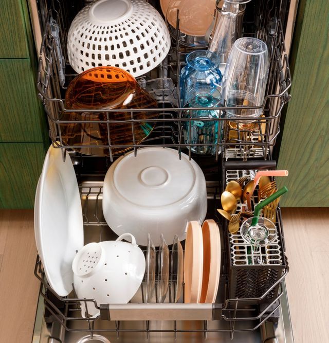 Cafe™ 24" Fingerprint Resistant Matte Black Top Control Built In Dishwasher-8