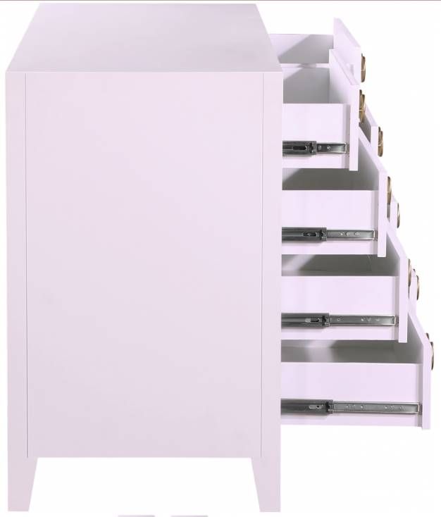 Meridian Furniture Bowtie Gold/Pink Dresser-2