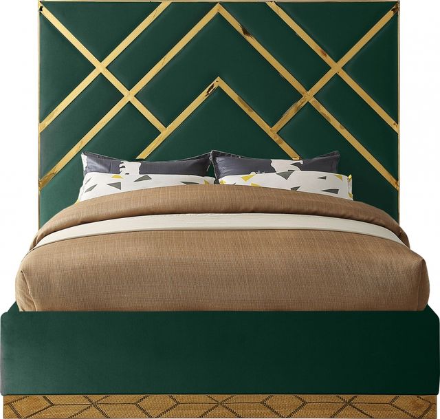 Meridian Furniture Vector Green King Bed-1