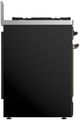 Ilve® Majestic III 30" Glossy Black Pro Style Dual Fuel Liquid Propane Range with Triple Glass Door and Burnished Trim-4