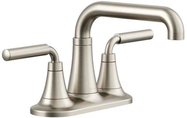 KOHLER® Tone™ Vibrant Brushed Nickel 1.2 GPM Centerset Bathroom Sink Faucet-0