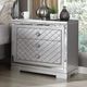 Furniture of America® Belleterre Silver Nightstand-2