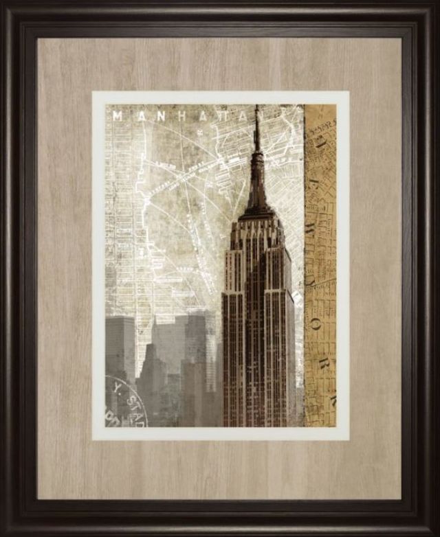 Classy Art Beige/Brown Autumn in New York by Mallett, K Wall Art-1