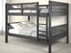 Donco Kids Mission Dark Gray Full/Full Bunk Bed-1
