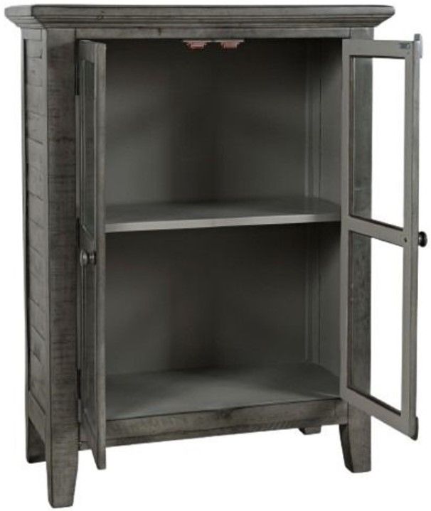 Jofran Inc. Rustic Shores Stone 2-Door Accent Cabinet-2