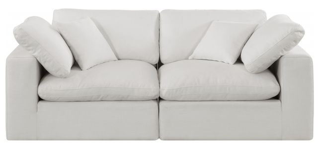 Meridian Furniture Comfy 2-Piece Cream Modular Sectional-1