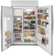 GE Profile™ 48" 28.7 Cu. Ft. Stainless Steel Built-In Side-by-Side Refrigerator-2