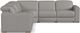Flexsteel® Aurora 6-Piece Ash Power Reclining Sectional with Power Headrests-4