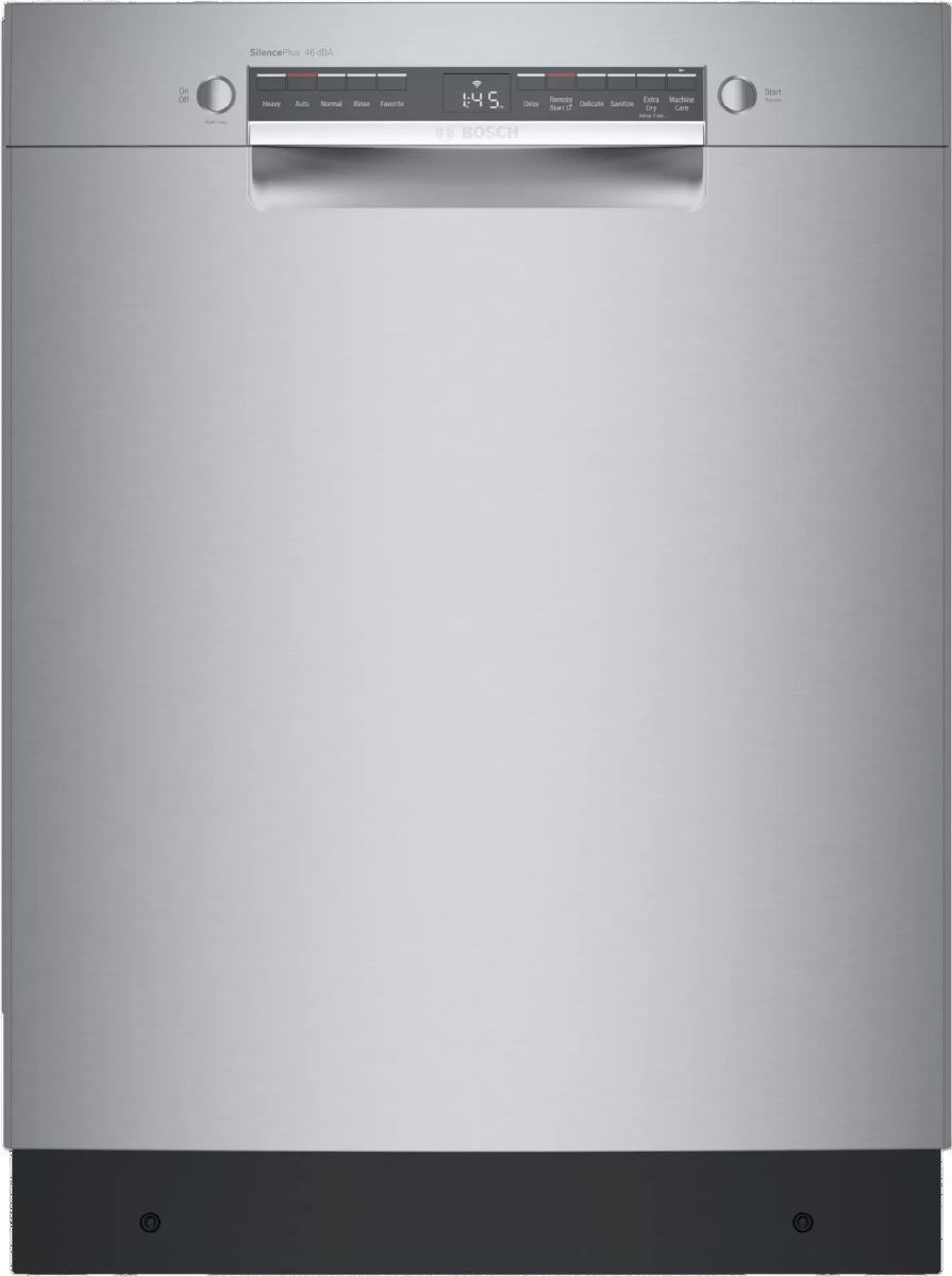 Bosch® 300 Series 24" Stainless Steel Front Control Built In Dishwasher