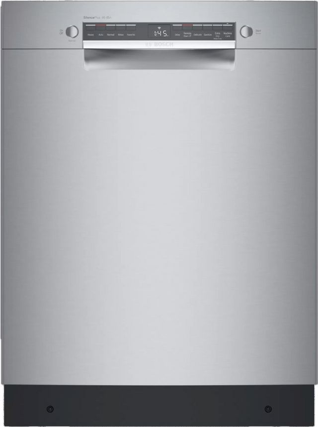 Bosch® 300 Series 24" Stainless Steel Front Control Built In Dishwasher-0