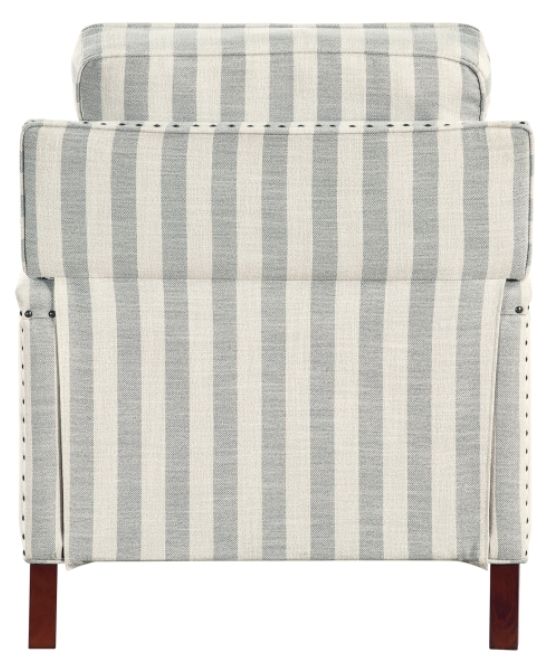 Homelegance® Landrum Beige/Grayish Blue Push Back Manual Reclining Chair-4