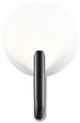 Currey & Company Tirtoff Satin Black/Sugar White Wall Sconce-3
