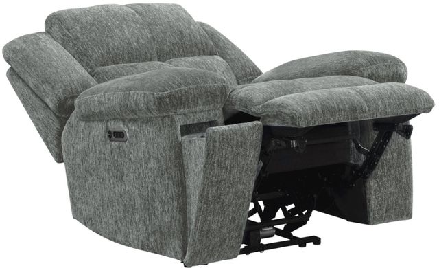 Parker House® Bronco Plush Charcoal Power Recliner with Zero Gravity-2