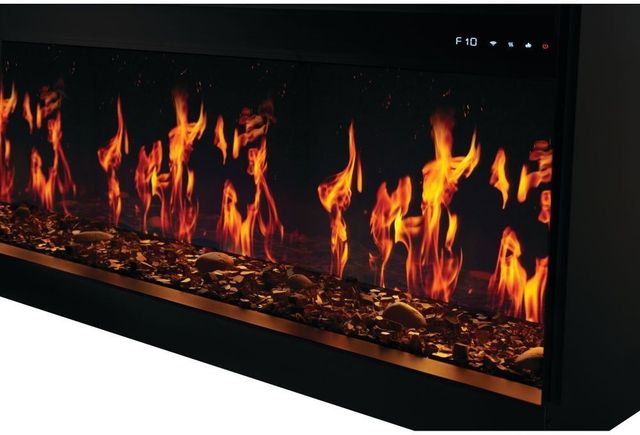 Napoleon Luminex Series 65'' Black Linear Built-In Electric Fireplace with LCD Technology-1